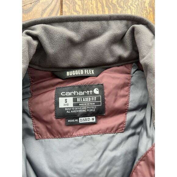 Carhartt Women’s Gilliam Rain Defender Jacket BlackBerry Small NWOT - Picture 3 of 5